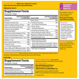 Nature Made Prenatal Vitamins with DHA and Choline with a glass of water
