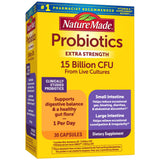 Nature Made Probiotic Extra Strength Capsules 15 Billion CFU front view