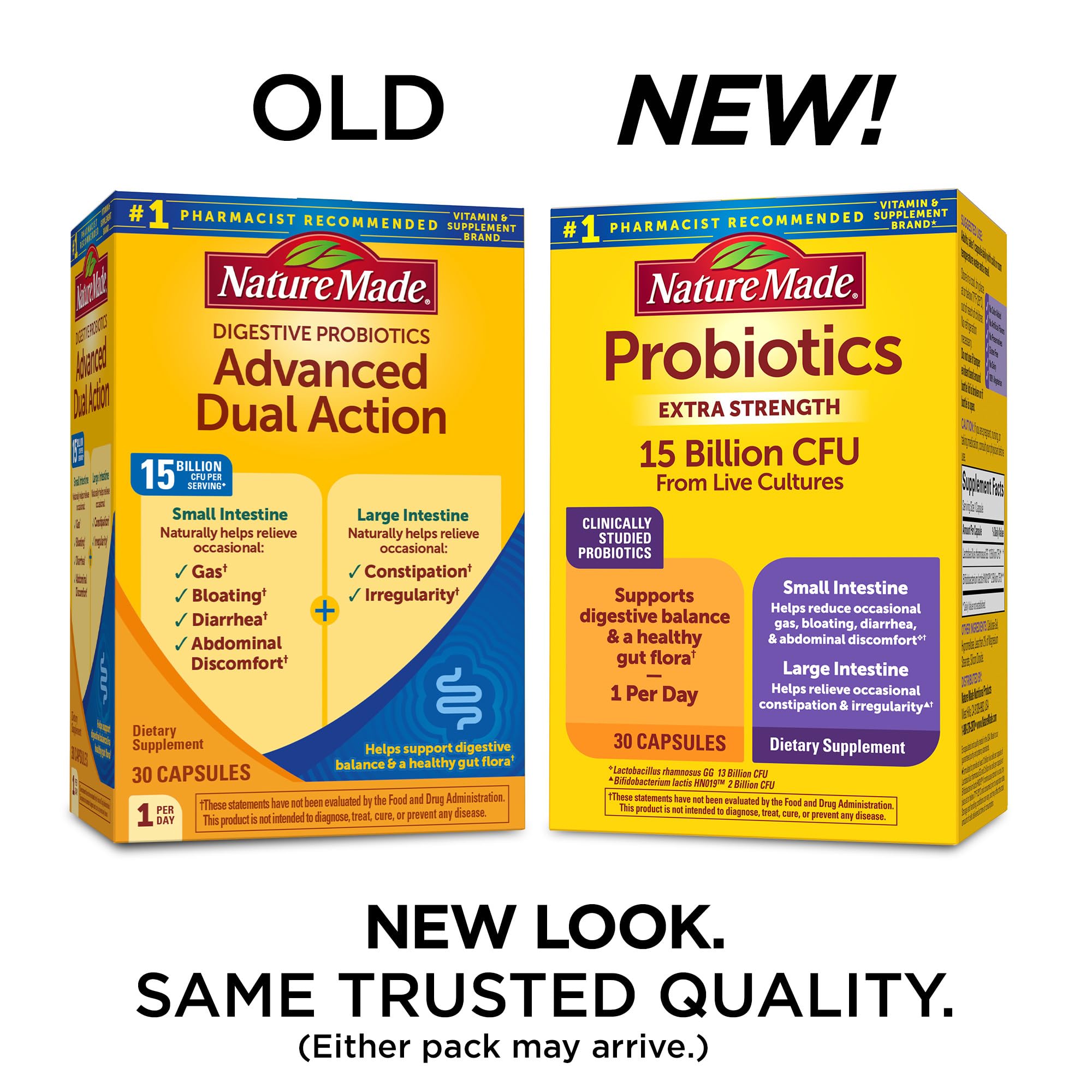 Nature Made Probiotic Extra Strength Capsules 30 count bottle