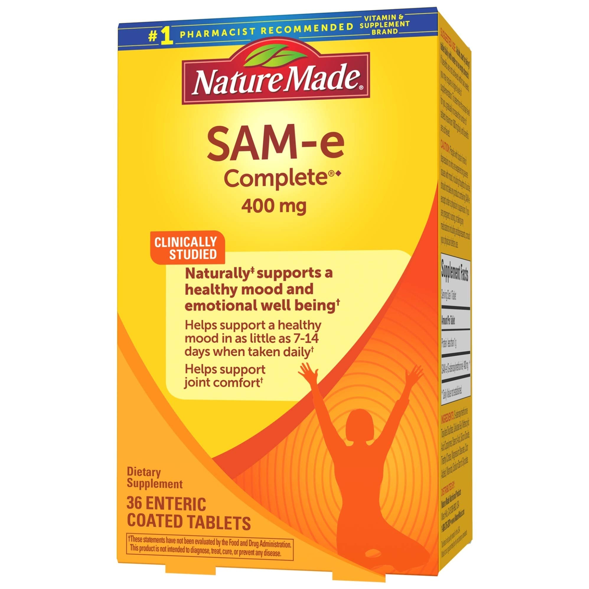Nature Made SAM-e Complete 400 mg supplement lifestyle scene