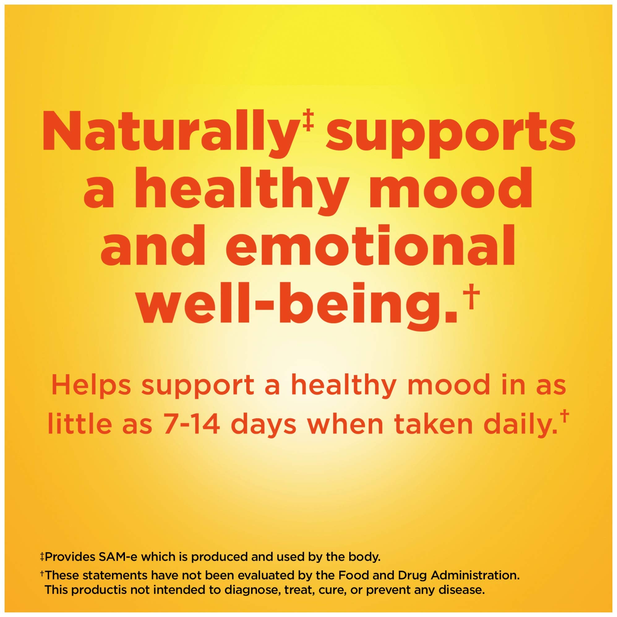 Nature Made SAM-e Complete 400 mg supplement packaging details