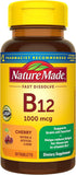 Nature Made Sublingual Vitamin B12 Micro-Lozenges 1000 mcg front view