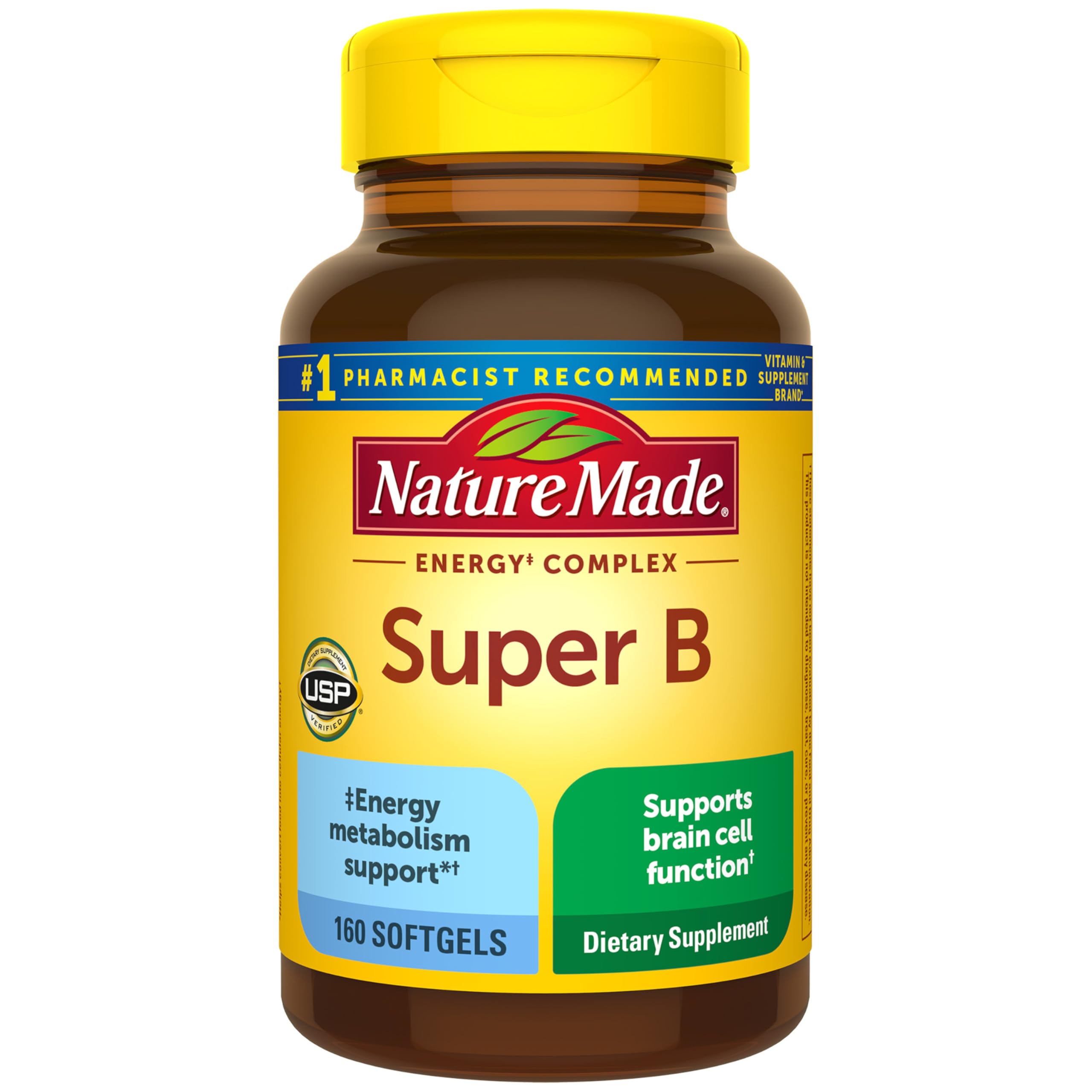 Nature Made Super B Energy Complex Softgels front view