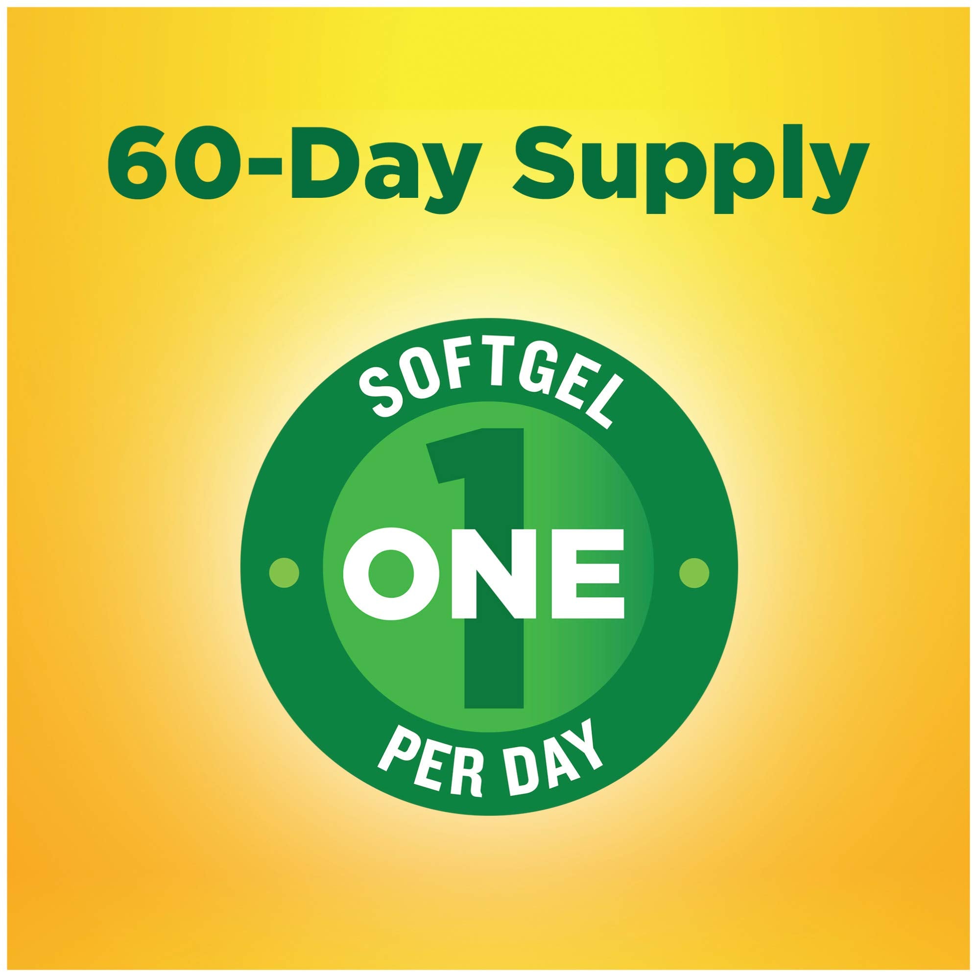 Nature Made Super B Energy Complex Softgels with nutritional information