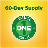 Nature Made Super B Energy Complex Softgels with nutritional information