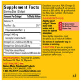 Nature Made Triple Omega 3-6-9 Softgels on a kitchen counter