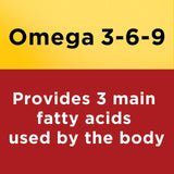Nature Made Triple Omega 3-6-9 Softgels side view of bottle