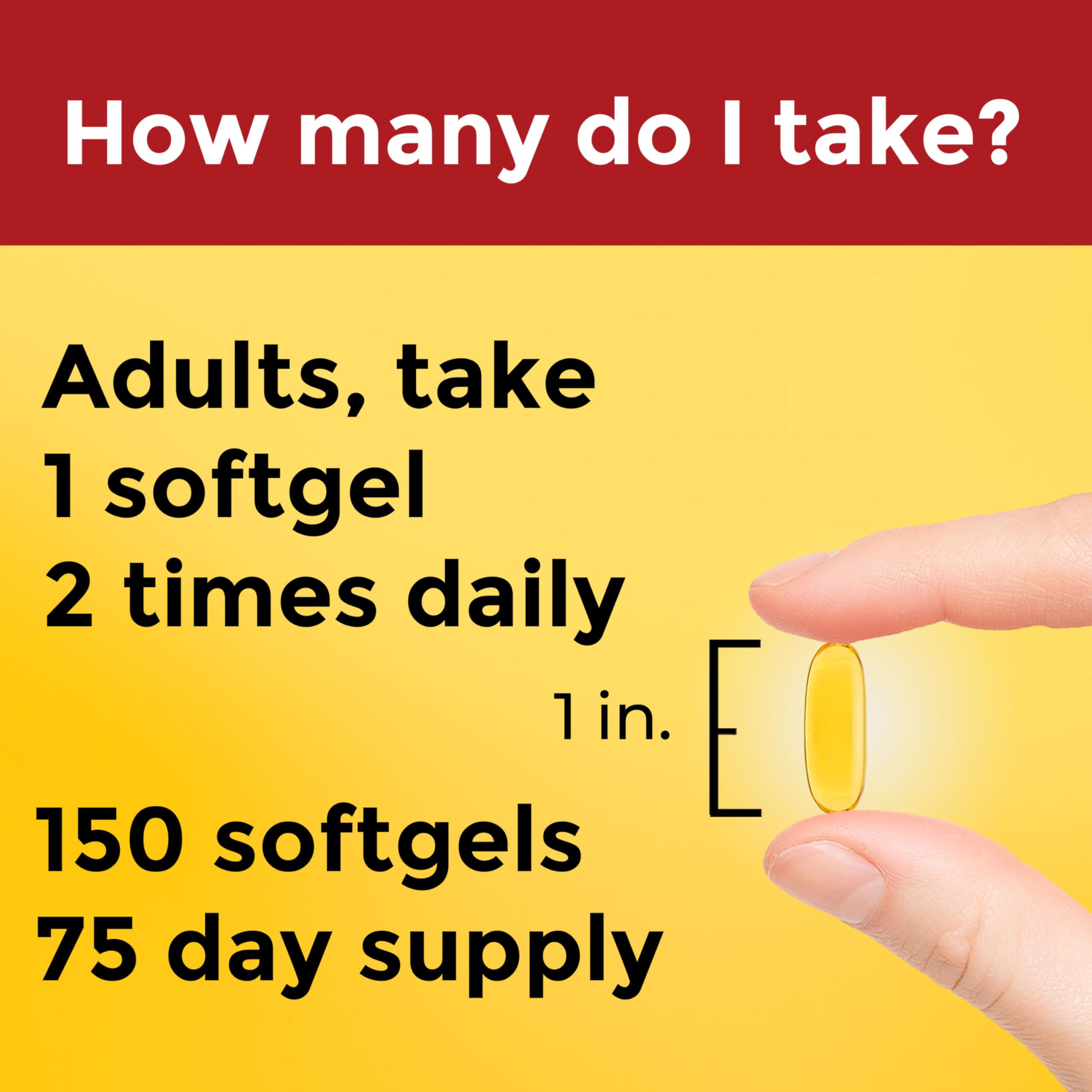Nature Made Triple Omega 3-6-9 Softgels with dosage instructions