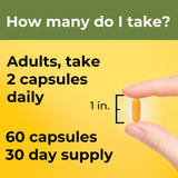 Nature Made Turmeric Extra Strength capsules on a wooden table