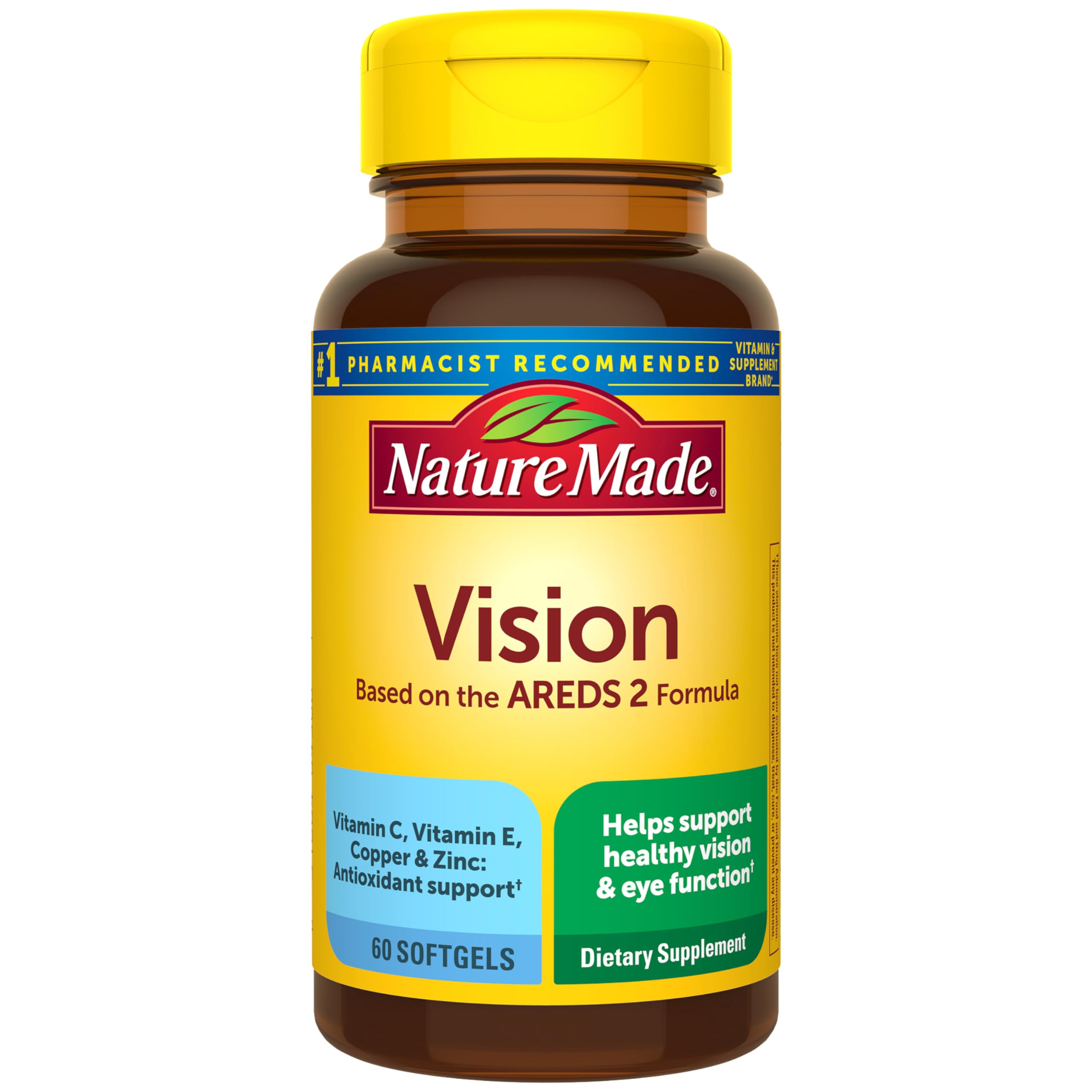 Nature Made Vision AREDS 2 Formula Softgels front view