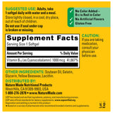 Nature Made Vitamin B12 1000 mcg Softgels opened bottle