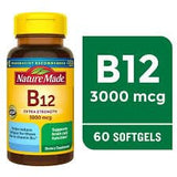 Nature Made Vitamin B12 Softgels with ingredients list