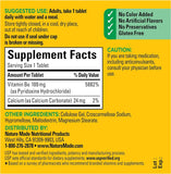 Nature Made Vitamin B6 Pyridoxal Phosphate supplement back view