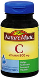 Nature Made Vitamin C 500 mg Softgels 120 count front view