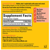 Nature Made Vitamin C with Rose Hips 500 mg caplets on a table