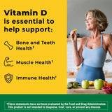 Nature Made Vitamin D3 10000 IU Softgels bottle side view