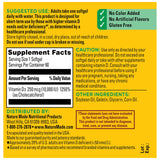 Nature Made Vitamin D3 10000 IU Softgels with a glass of water