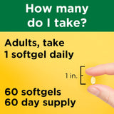 Nature Made Vitamin D3 10000 IU Softgels with measuring spoon
