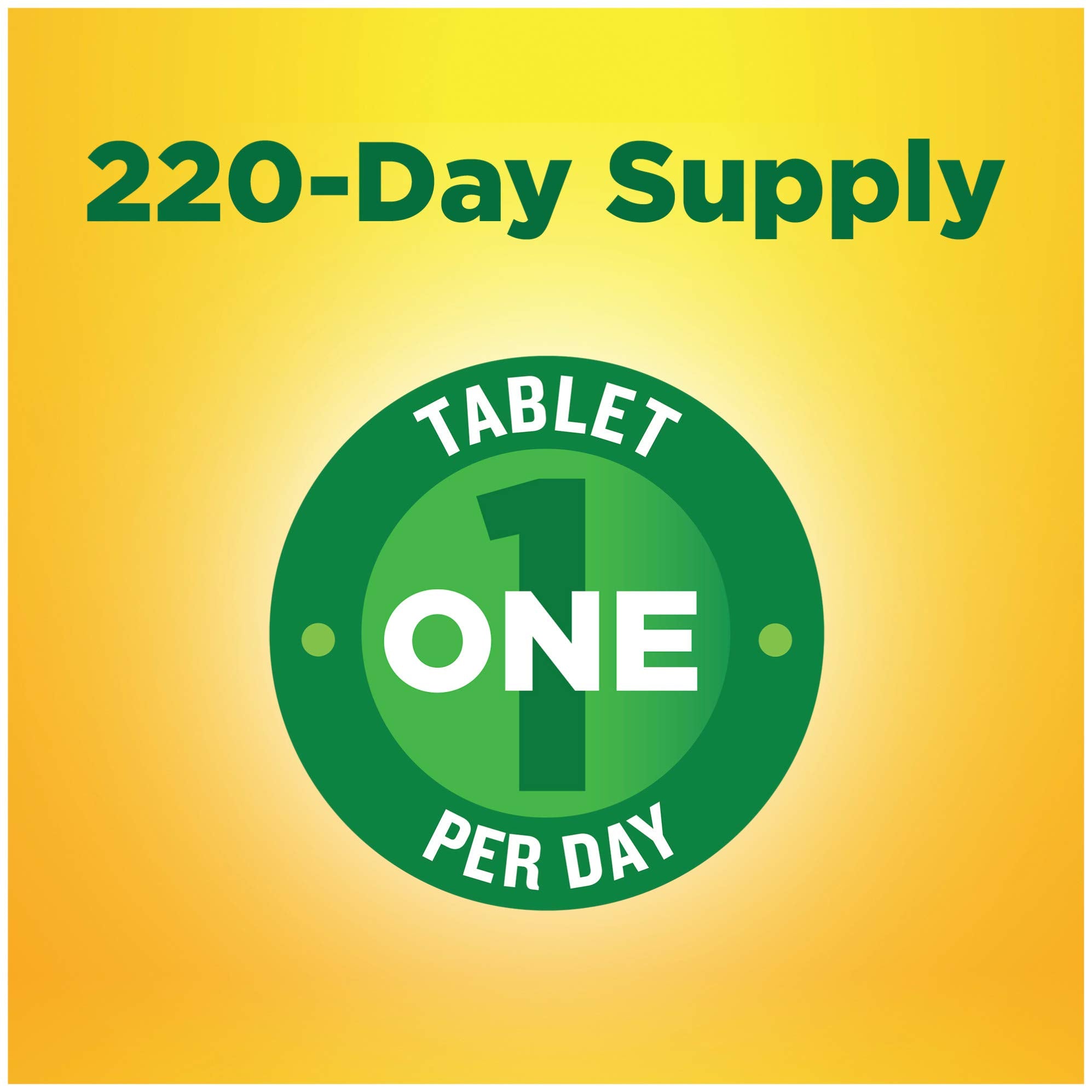 Nature Made Vitamin D3 2000 IU 220 Tablets back label