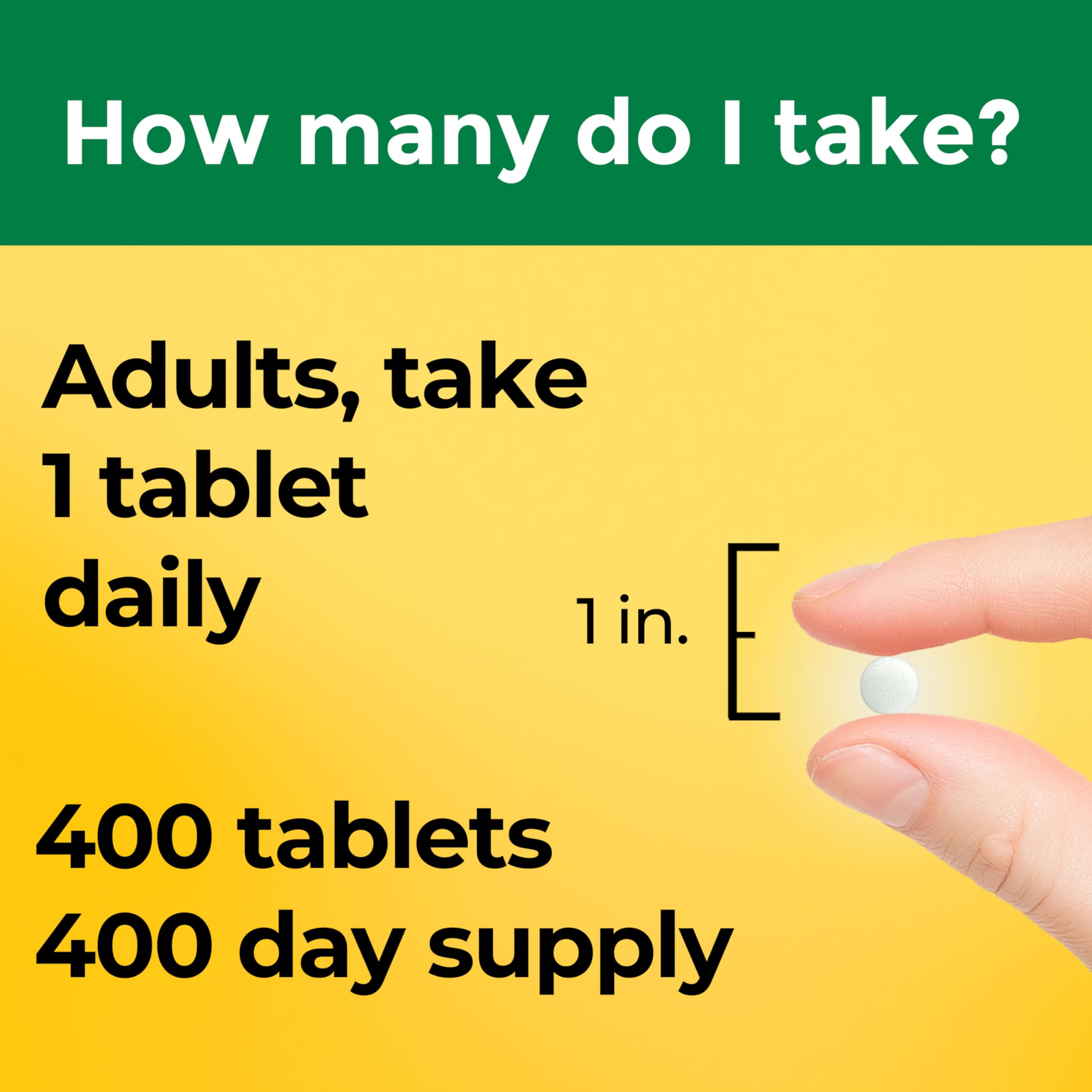 Nature Made Vitamin D3 2000 IU Tablets 400 Count on a kitchen counter