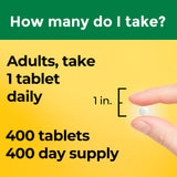Nature Made Vitamin D3 2000 IU Tablets 400 Count on a kitchen counter