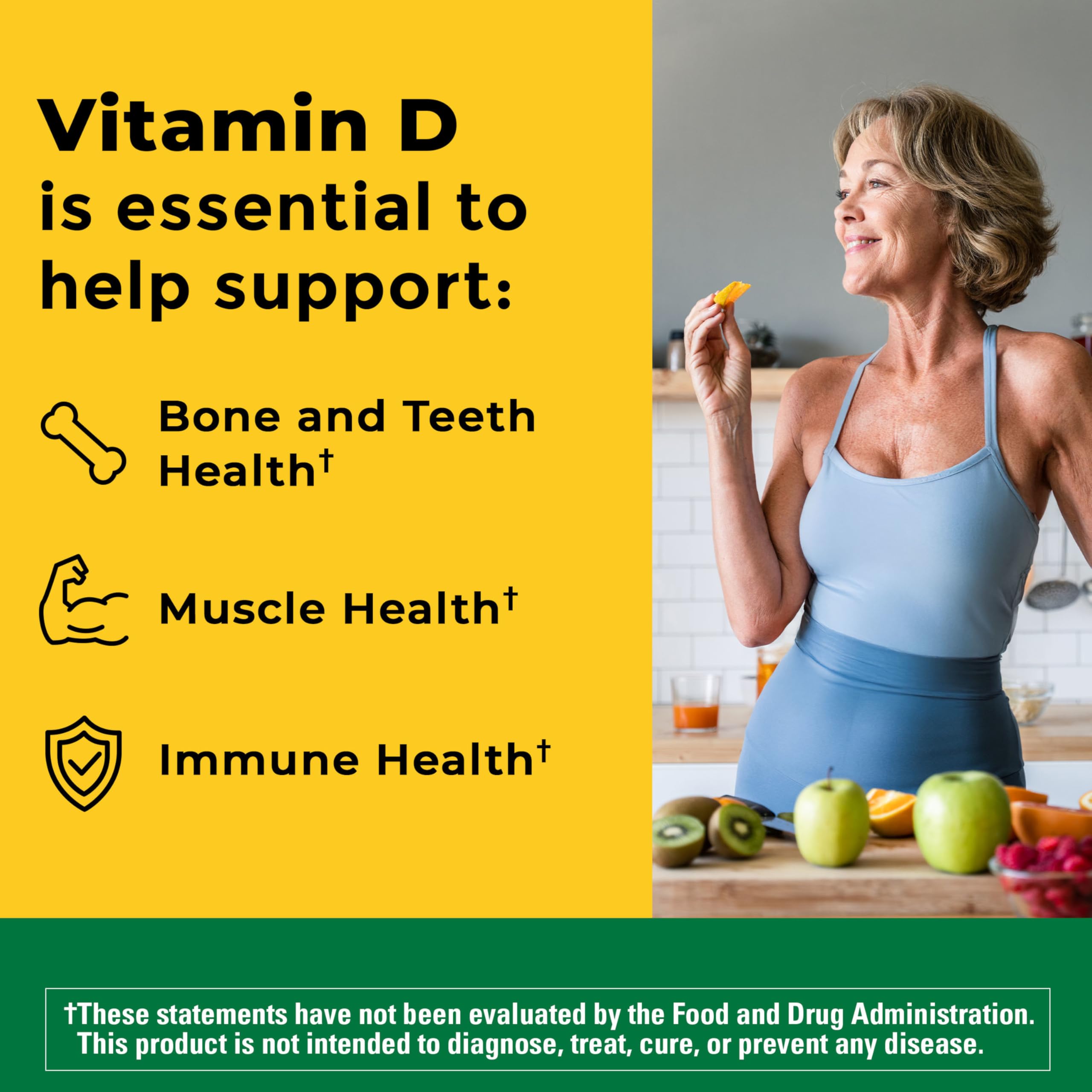 Nature Made Vitamin D3 Gummies bottle with 80 count