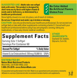 Nature Made Vitamin D3 softgels with water glass