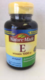 Nature Made Vitamin E 1000 IU Softgels two bottles front view