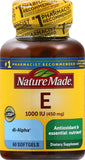 Nature Made Vitamin E 450 mg softgels bottle front view