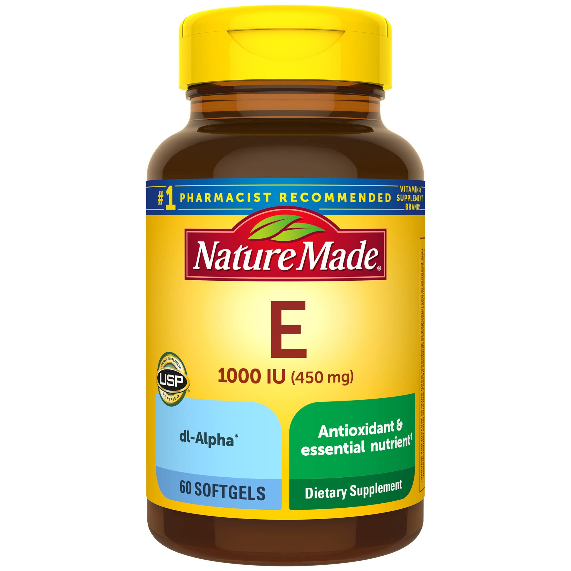 Nature Made Vitamin E 450 mg softgels front view
