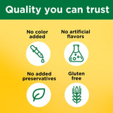 Nature Made Vitamin E softgels alongside fresh fruits