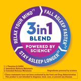 Nature Made Wellblends Sleep Longer blue and white tablet close-up