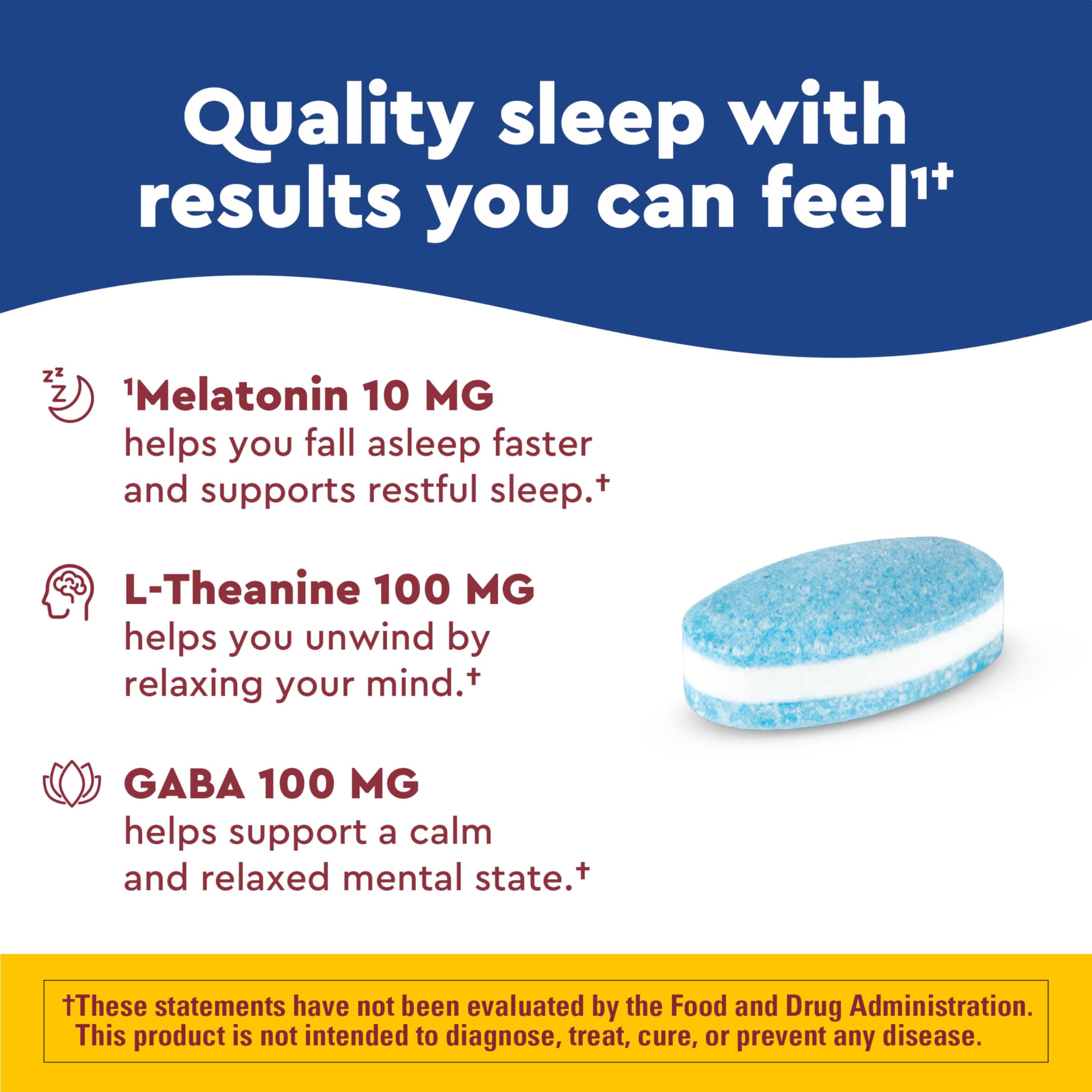Nature Made Wellblends Sleep Longer packaging side view