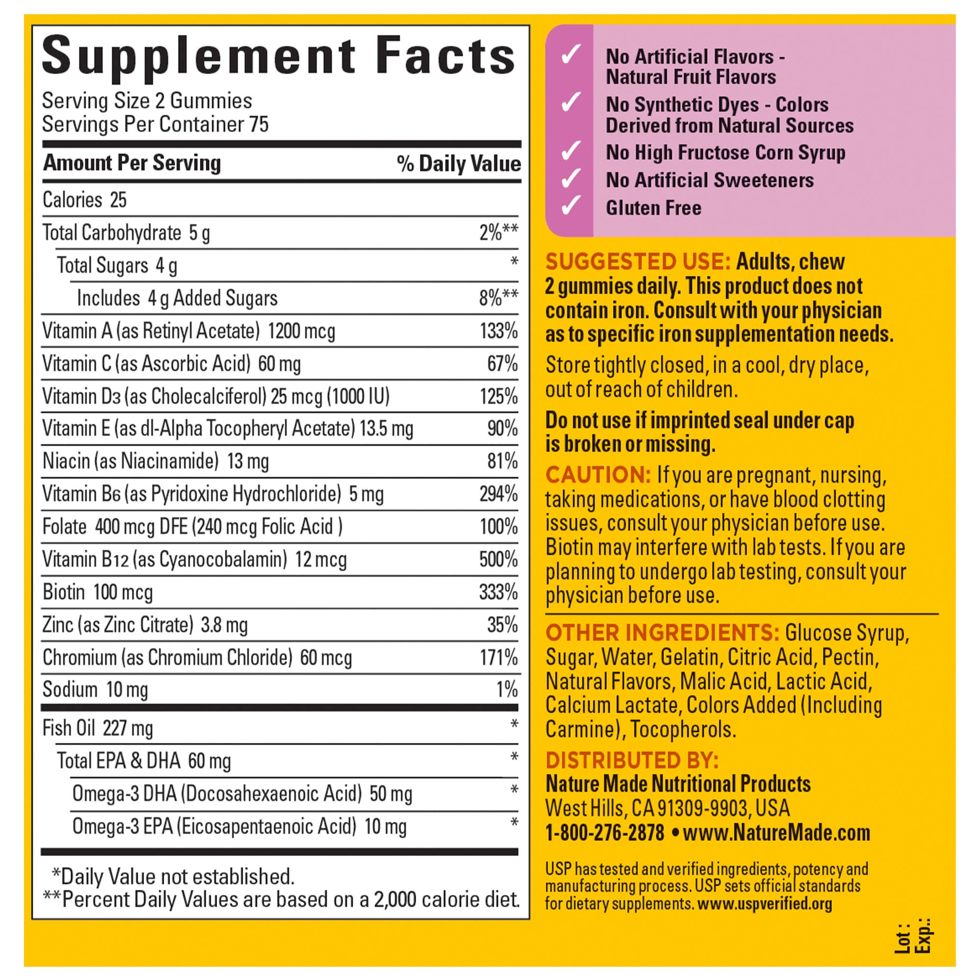 Nature Made Women's Multivitamin Gummies in a bowl