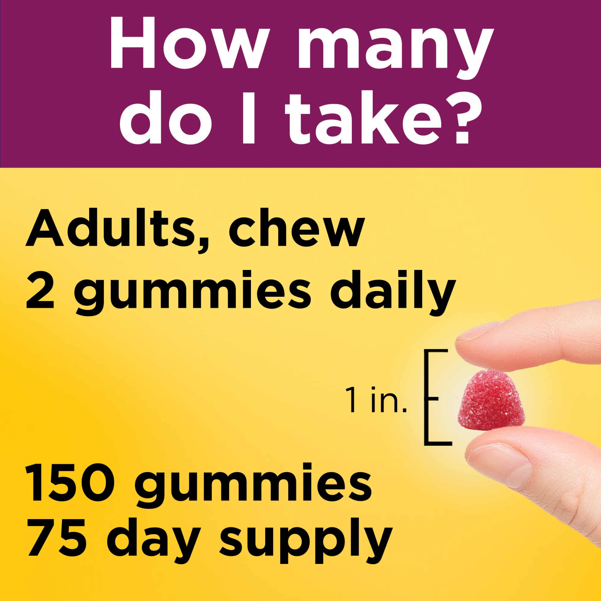 Nature Made Women's Multivitamin Gummies with Omega 3 nutritional information