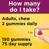 Nature Made Women's Multivitamin Gummies with Omega 3 nutritional information