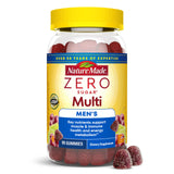 Nature Made Zero Sugar Men's Multivitamin Gummies 90 count bottle front view
