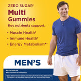 Nature Made Zero Sugar Men's Multivitamin Gummies cherry lime flavour close-up