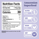 Nature Restore Acai Berry Powder 10oz back label