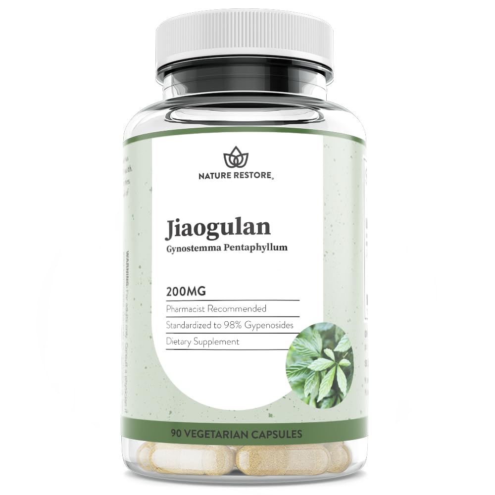 Nature Restore Gynostemma Pentaphyllum Capsules bottle front view