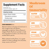 Nature Restore Reishi Mushroom Powder scoop with powder