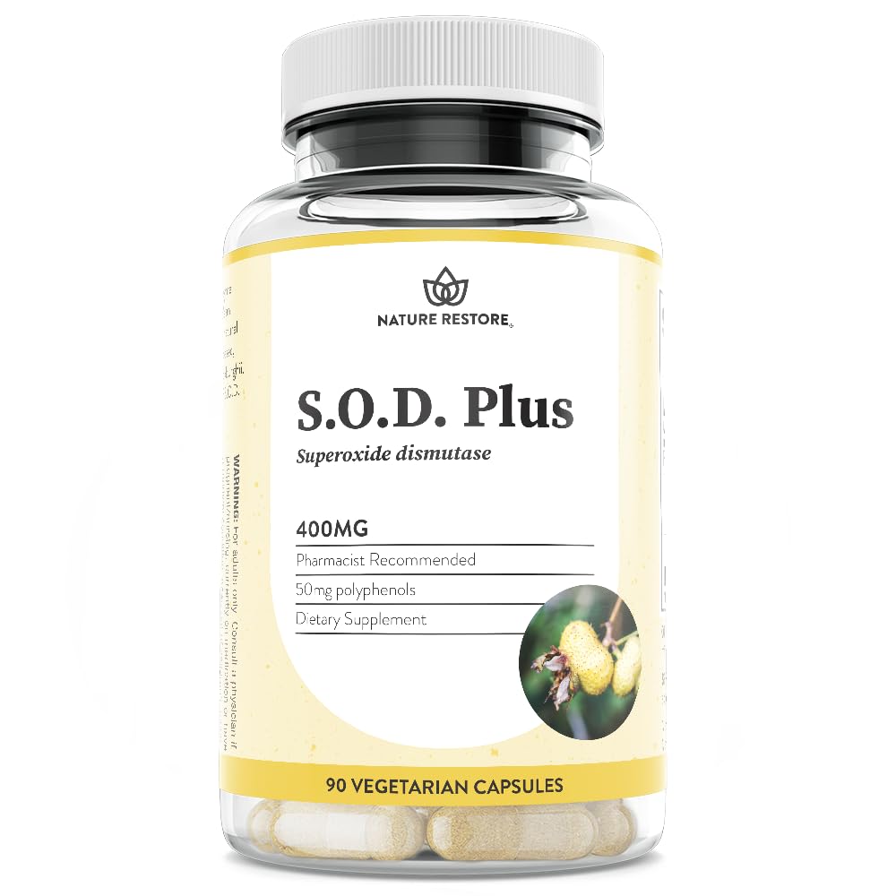 Nature Restore S.O.D. Plus 400mg 90 capsules bottle front view