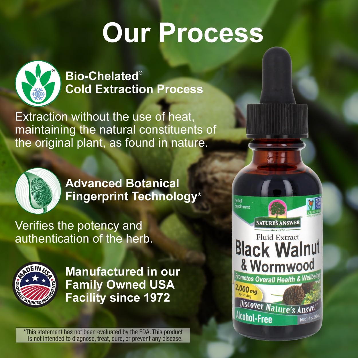 Nature's Answer Black Walnut and Wormwood Complex ingredients list
