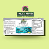 Nature's Answer Cod Liver Oil 454g back view