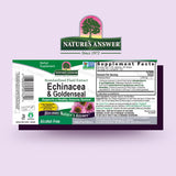 Nature's Answer Echinacea bottle with ingredients list