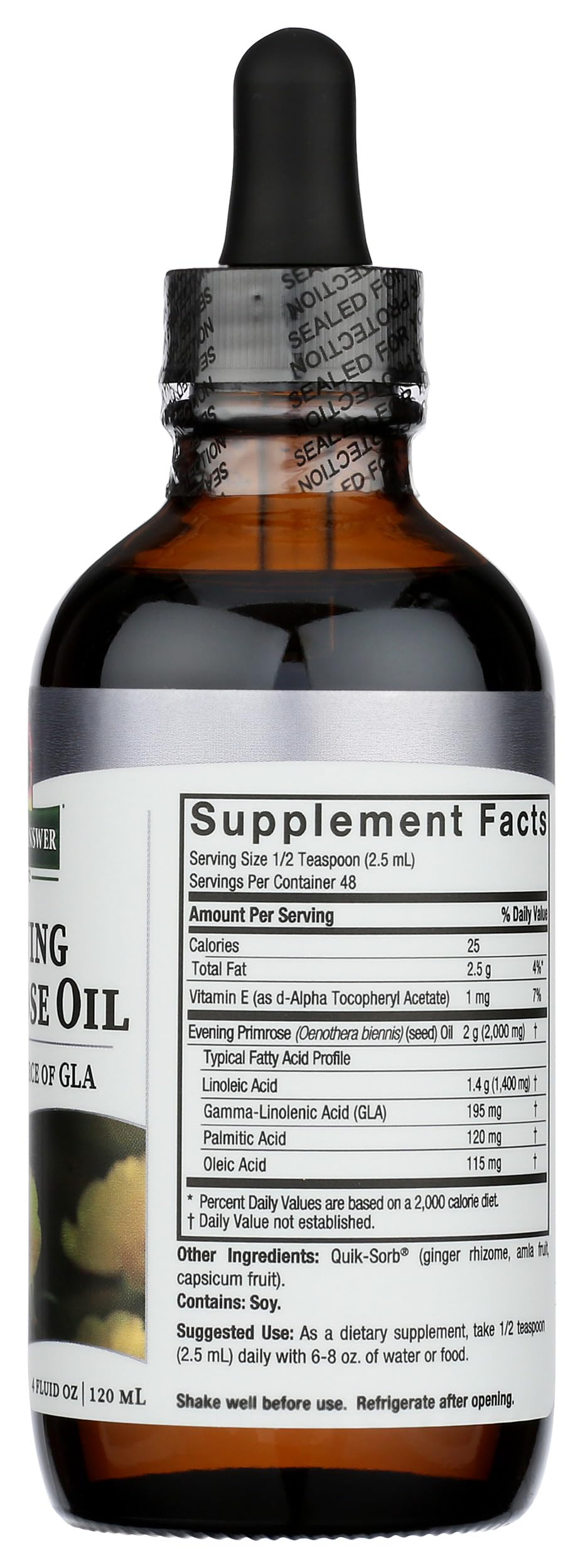 Nature's Answer Evening Primrose Oil 200g in a kitchen setting