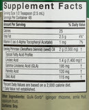 Nature's Answer Evening Primrose Oil 200g label close-up
