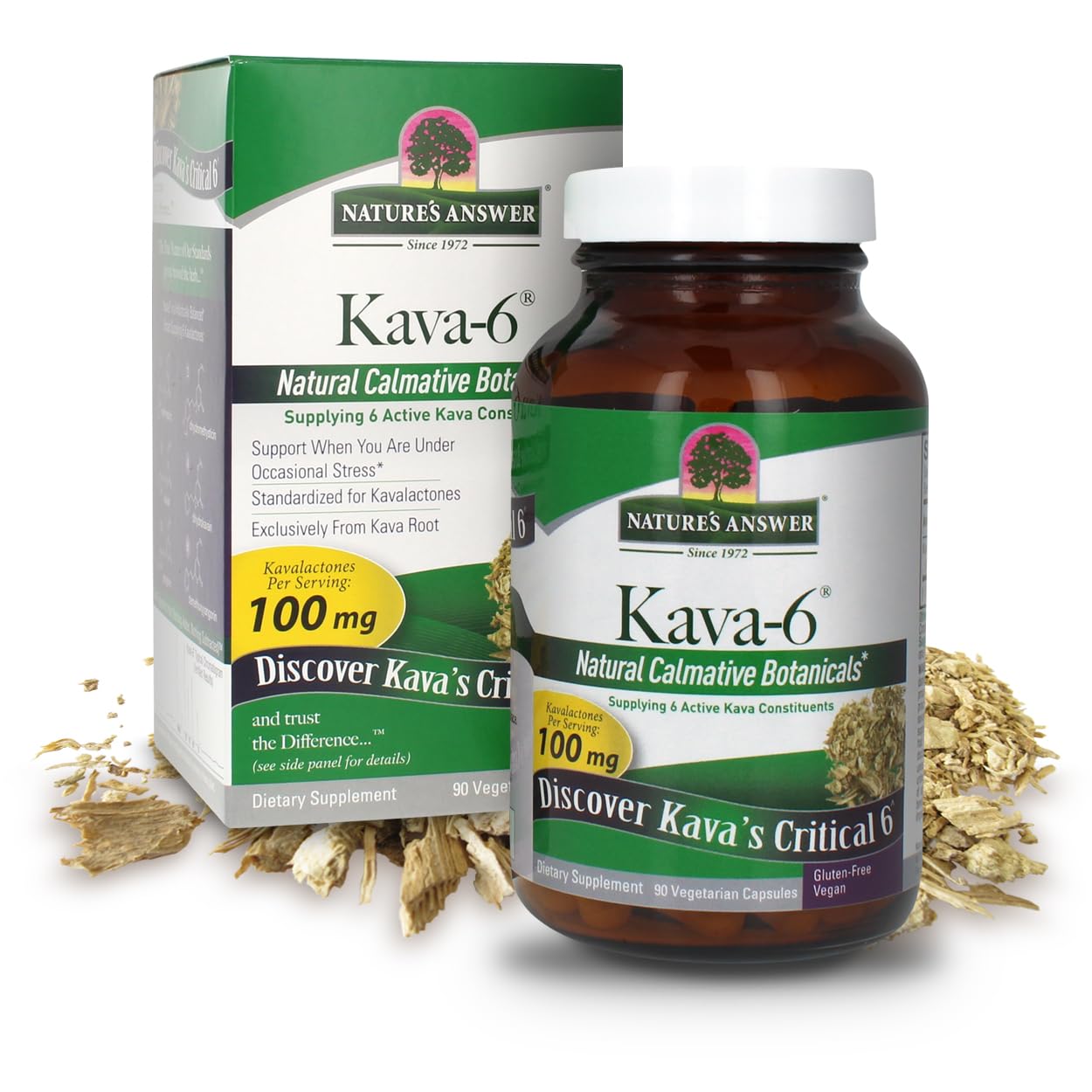 Nature's Answer Kava Kava Capsules 227g front view