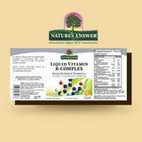 Nature's Answer Liquid Vitamin B-Complex 16oz bottle side view