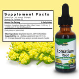Nature's Answer Lomatium Root Extract bottle side view